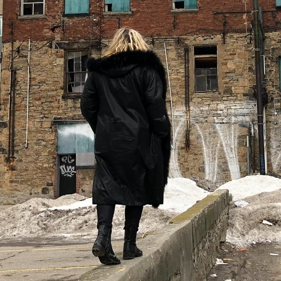 Fur-Trimmed Reversible Peacoat - Picture 1 of 6